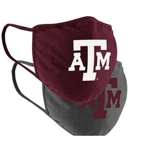 Colosseum NCAA Texas A&M Aggies Licensed Face Covering 2 Pack Reusable Maroon